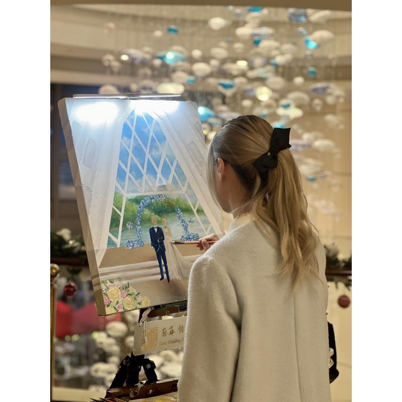 Live Wedding Painter Sophia Chu（蘇菲婚禮繪藝師）
