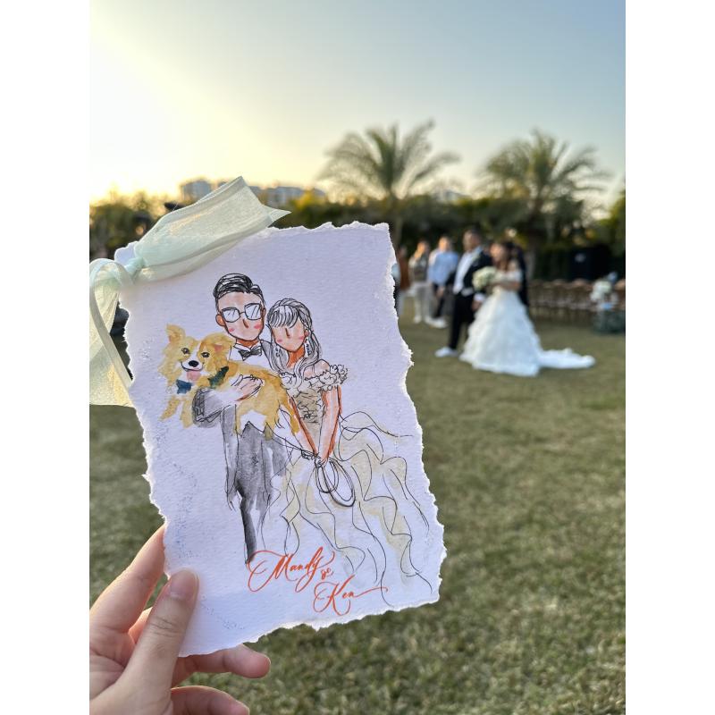Live Wedding Painter Sophia Chu（蘇菲婚禮繪藝師）