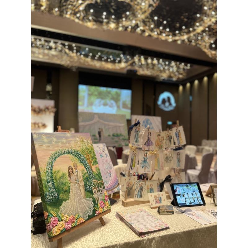 Live Wedding Painter Sophia Chu（蘇菲婚禮繪藝師）